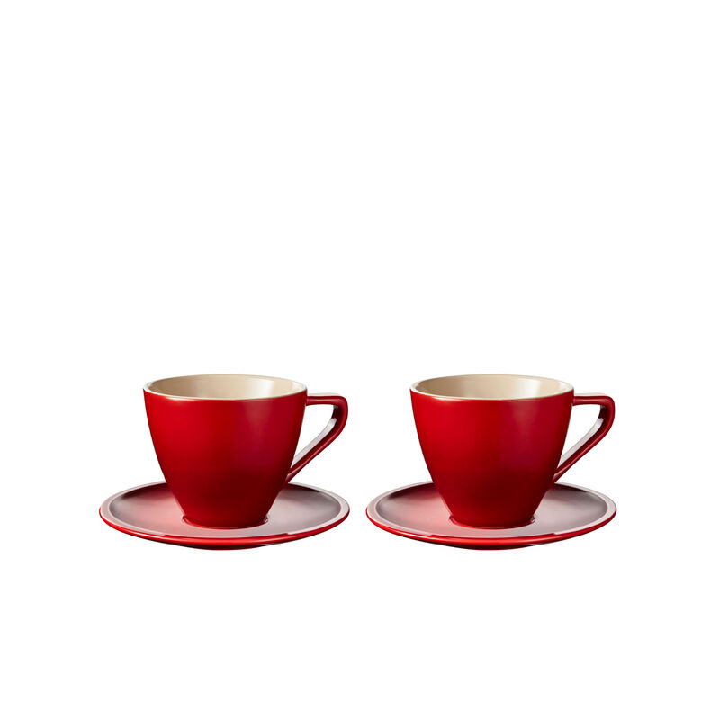 Set of 2 Stoneware Minimalist Cappuccino Cups Le Creuset
